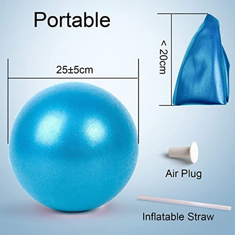 25 cm Pilateso jogos kamuoliuko pratimai nuo spaudimo, sprogimui atspari gimnastika, pusiausvyros pratimai, kūno rengybos treniruoklių salė, pagrindinė jogos treniruotė namuose