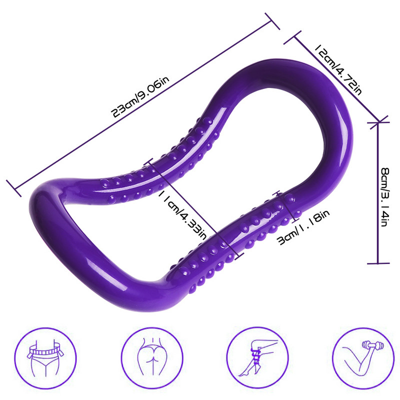 Stretch Fitness joogarõngas Kodutreening Joogaring, talje avatud õlaaas Treening Pilatese kulturismivarustus