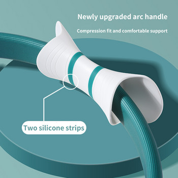 Pilatese maagiline rõngas, lahtine seljaosa, õhuke kahe käepidemega joogarõngas Kodu jõusaal Treening Sport kaalust alla võtta Keha vastupidavus täiustatud