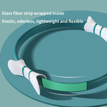 Pilatese maagiline rõngas, lahtine seljaosa, õhuke kahe käepidemega joogarõngas Kodu jõusaal Treening Sport kaalust alla võtta Keha vastupidavus täiustatud