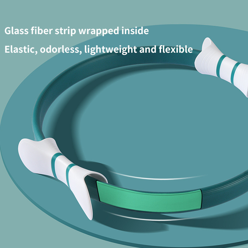 Pilatese maagiline rõngas, lahtine seljaosa, õhuke kahe käepidemega joogarõngas Kodu jõusaal Treening Sport kaalust alla võtta Keha vastupidavus täiustatud