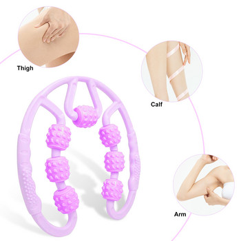 Jooga massaažirulli päästikupunkti plokk Ujuv lihasmassaaži rull Fascia masseerija kaelale, käele ja jalgadele lihaskoe tööriist