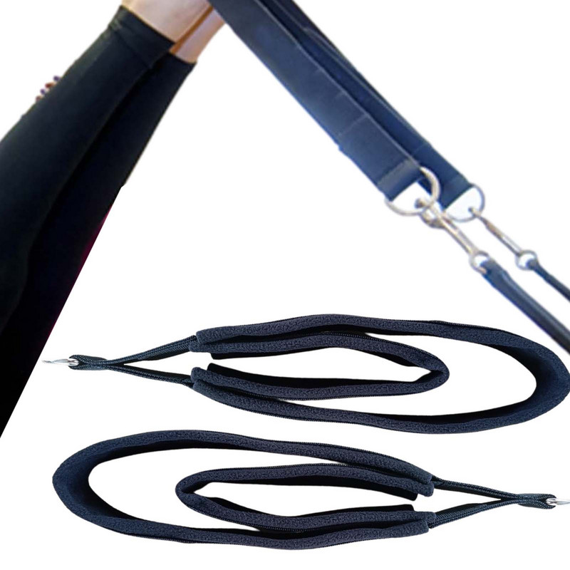 2 PCS Pilates dubultās cilpas siksnas Pilate Reformer Fitness Jogas Siksnas Rokturi Vingrinājumi Mājas trenažieru zāles treniņu piederumi