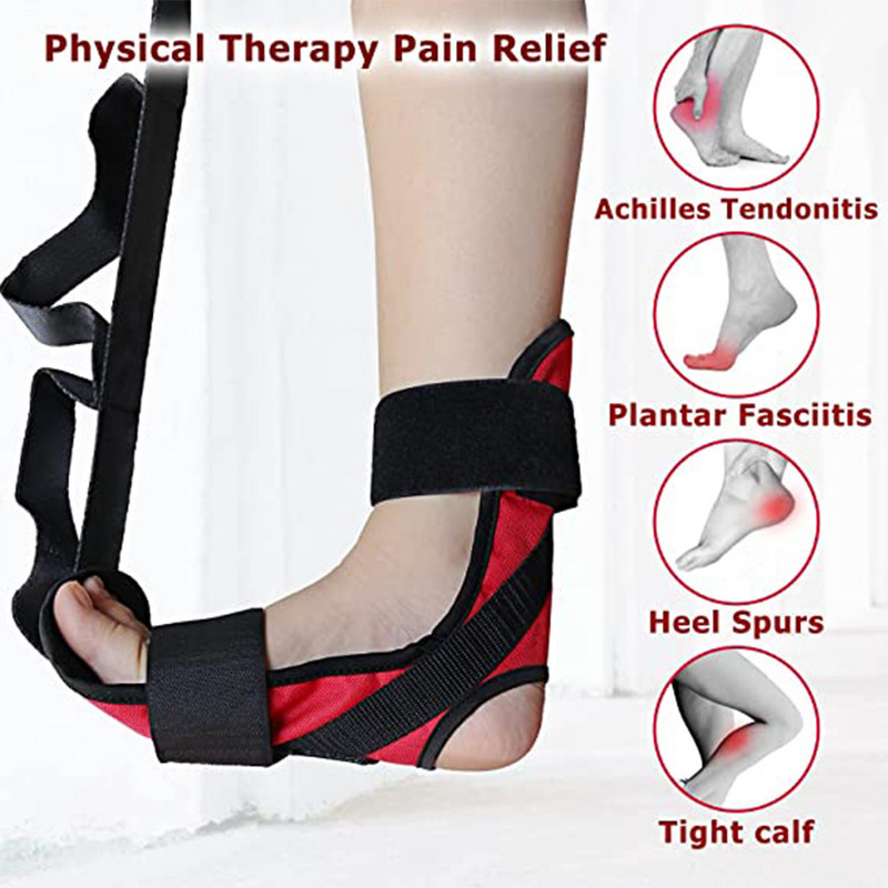 155 cm jala hüppeliigese tugi treeningsideme venitusvöö taastusrihm plantaarfastsiidi jalgade treenimiseks joogarihmad