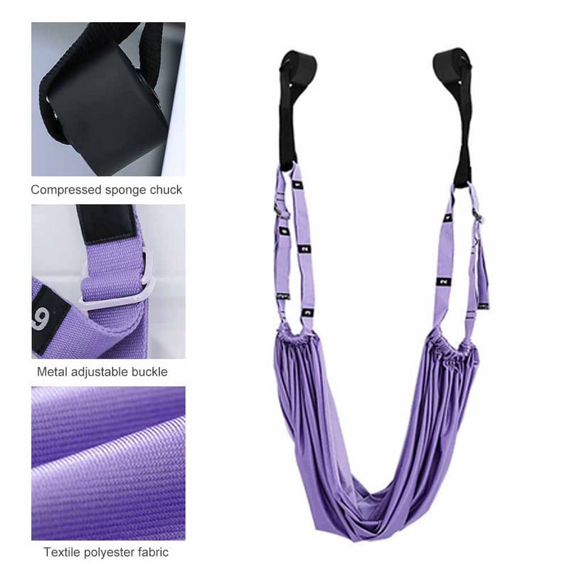 Reguleeritav õhust joogarihm võrkkiik kiik venitamine gravitatsioonivastane ümberpööramisharjutused mitmekihilise rihmaga jooga painduvustreener