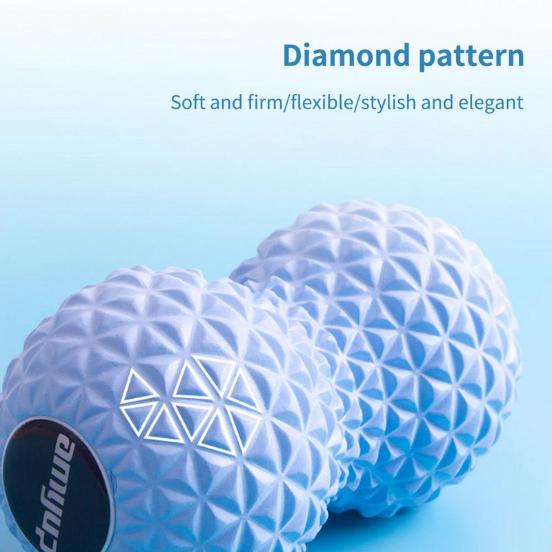 Saadaval õrn kogu keha massaažirull, kasulik joogavarustus, ainus sõnum – maapähklipallid