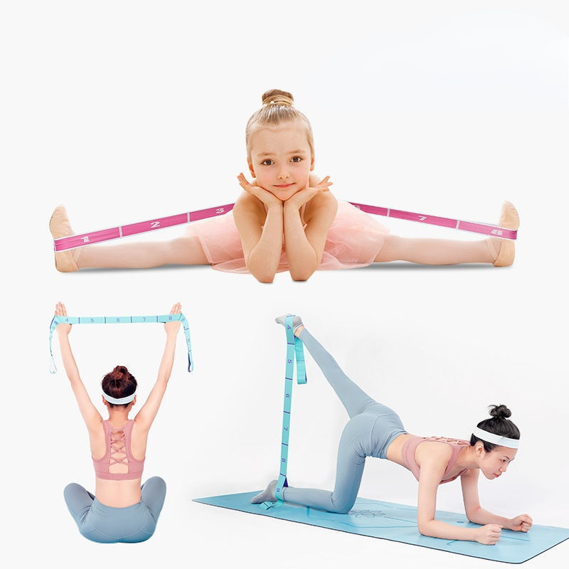 Jooga Fitness elastne vöö Multifunktsionaalne tantsujooga abivenitusrihm Pilatese jooga vastupidavusrihm Avatud selg, õhuke jalg