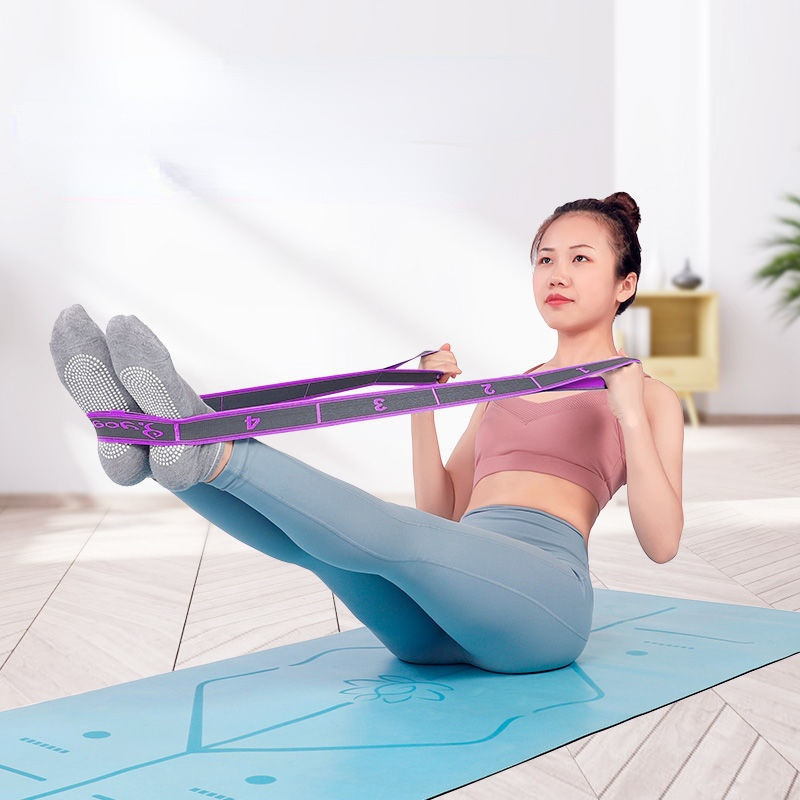 Jooga Fitness elastne vöö Multifunktsionaalne tantsujooga abivenitusrihm Pilatese jooga vastupidavusrihm Avatud selg, õhuke jalg