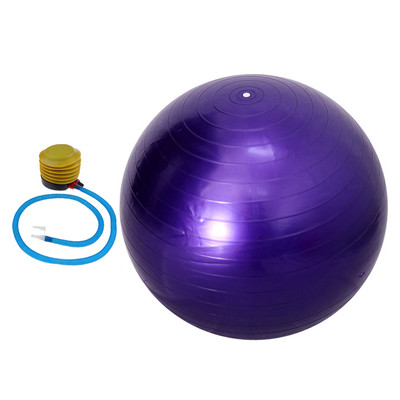 Minge de yoga sportivă rezistentă la explozie de 55 cm, cu pompă, Pilates, fitness, sală de gimnastică, echilibru, stabilitate, minge elvețiană, exercițiu, minge de masaj