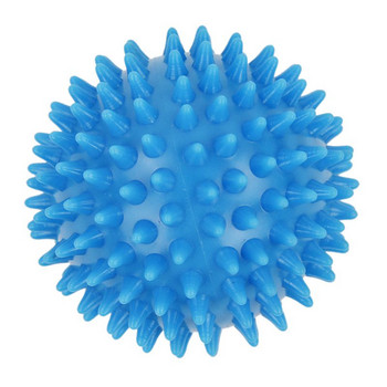 Масажна топка Spiky, твърда стрес топка 7,5 см за фитнес спортни упражнения (небесно синьо)