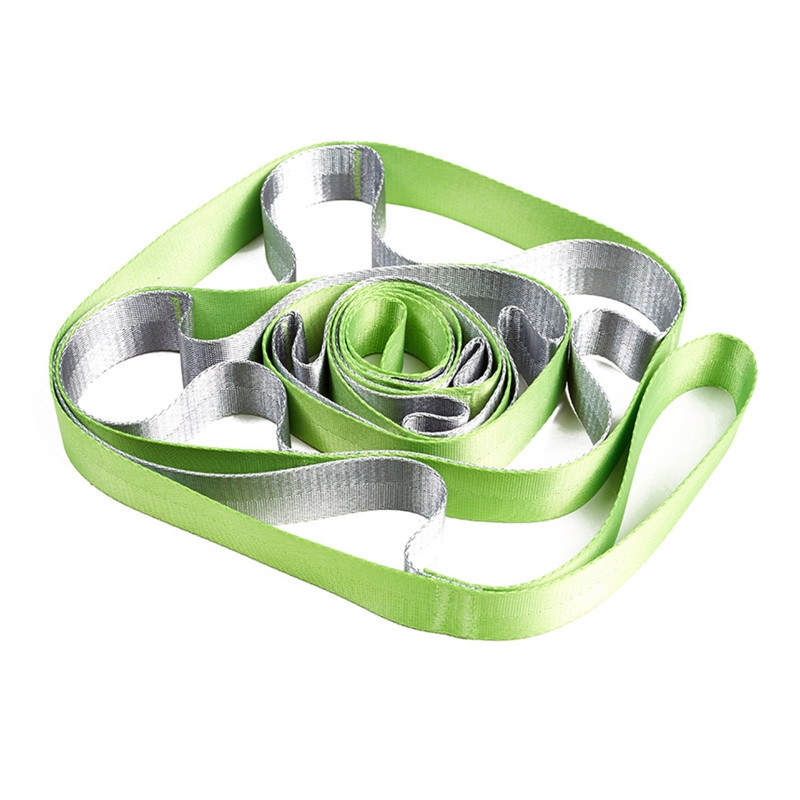 Füüsiline teraapia 10 silmusega mitteelastsed venitusribad Venitusrihm Joogarihm võimlemiseks, koduseks treeninguks, harjutuseks