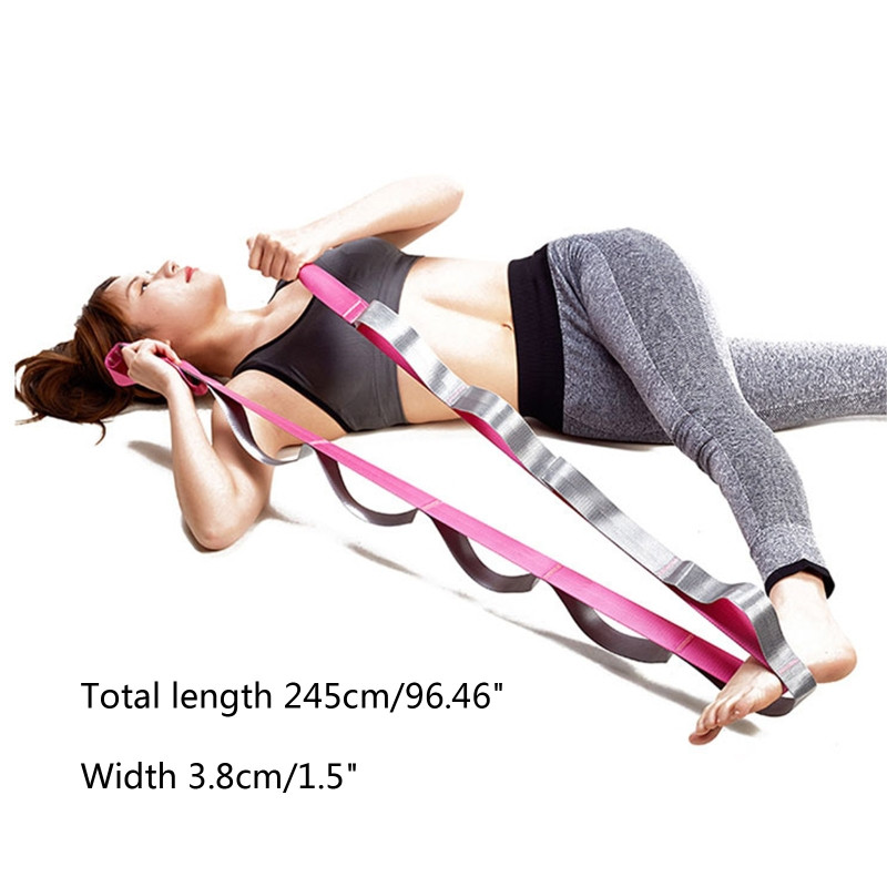 Füüsiline teraapia 10 silmusega mitteelastsed venitusribad Venitusrihm Joogarihm võimlemiseks, koduseks treeninguks, harjutuseks