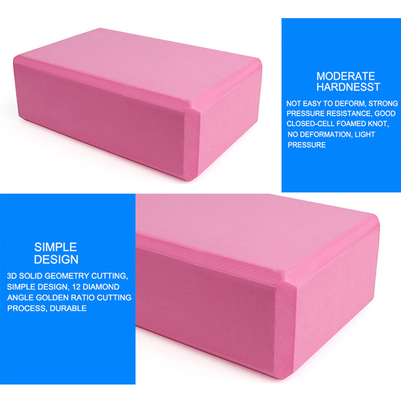 Új tornablokkok EVA habtégla edzés edzés fitnesz készlet jógapárna párna párna nyújtó alakformáló jógablokkok