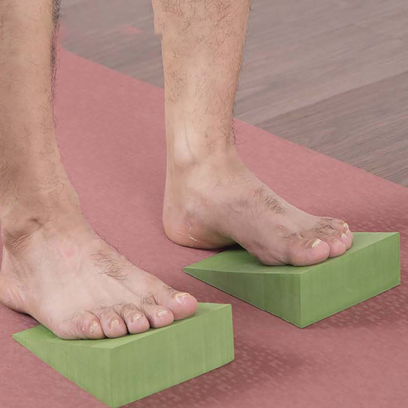 EVA põlvekaitsmed fitness kaldus laud multifunktsionaalne jooga kiilu kaldus laud kaasaskantav jooga kaldega harjutusplokk jõusaali pilatese jaoks