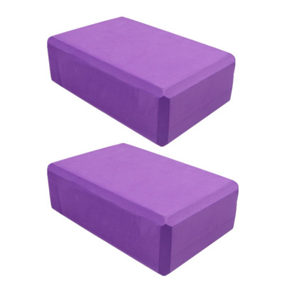 2PCS EVA Gym Blocks Foam Brick Training Упражнения Фитнес оборудване Dance Yoga Допълнителен инструмент Разтягане Оформяне на тялото Йога Blocks