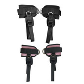 Презрамки за глезена за тренировка 2 части Подплатени маншети за глезена Регулируем комплект дишащи каишки за глезена Страхотен за крака Глутес Корем и бедра