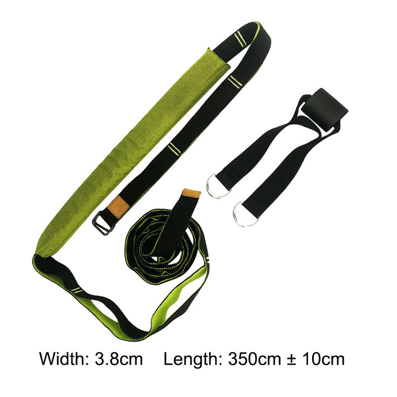 Multifunktsionaalne vastupanuvõimeline spordirihm, reguleeritav harjutusvöö, vastupidavad elastsed rihmad koos metallrõngaga pandlaga abistava treeningvarustusega