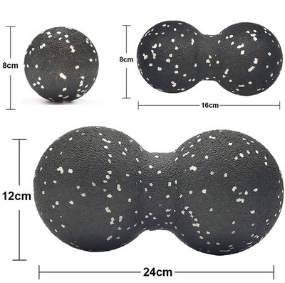 Massaažipallide komplekt Lacrosse Ball EPP lihaspall müofastsiaalselt vabastavate lihaste lõdvestamiseks akupunktmassaažiks