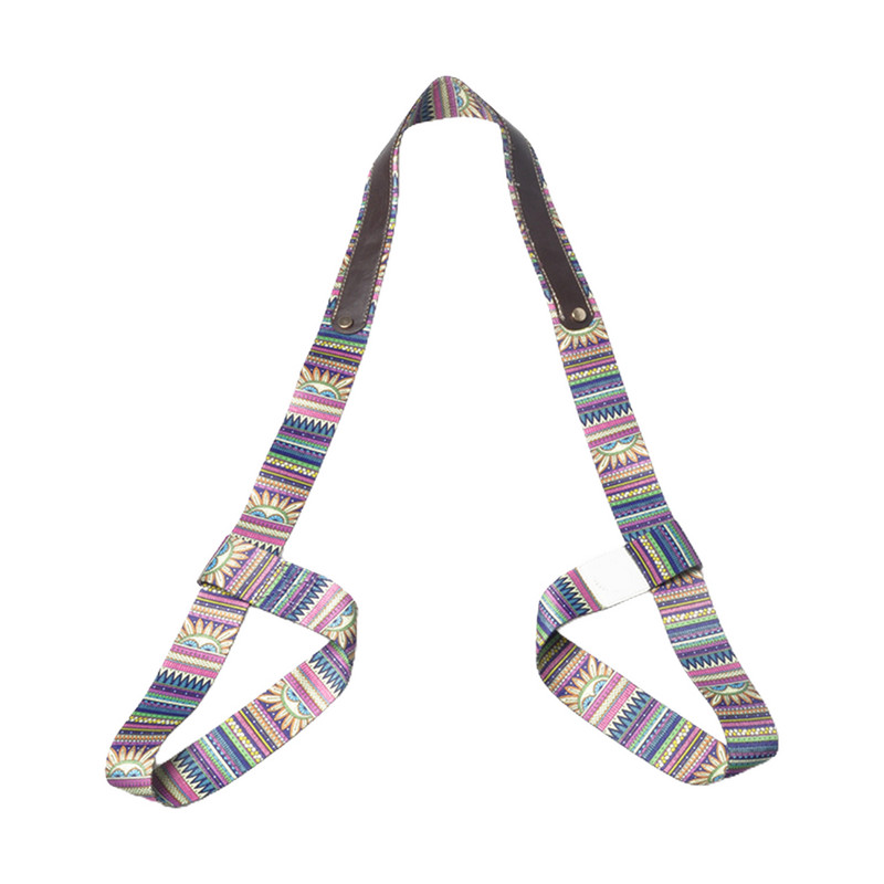 Sport Vastupidav rihm Pilates Fitness Jõusaal Õlg Jooga Mati rihm Treeningrakmed Reguleeritavad aasad Trükitud kandetropid