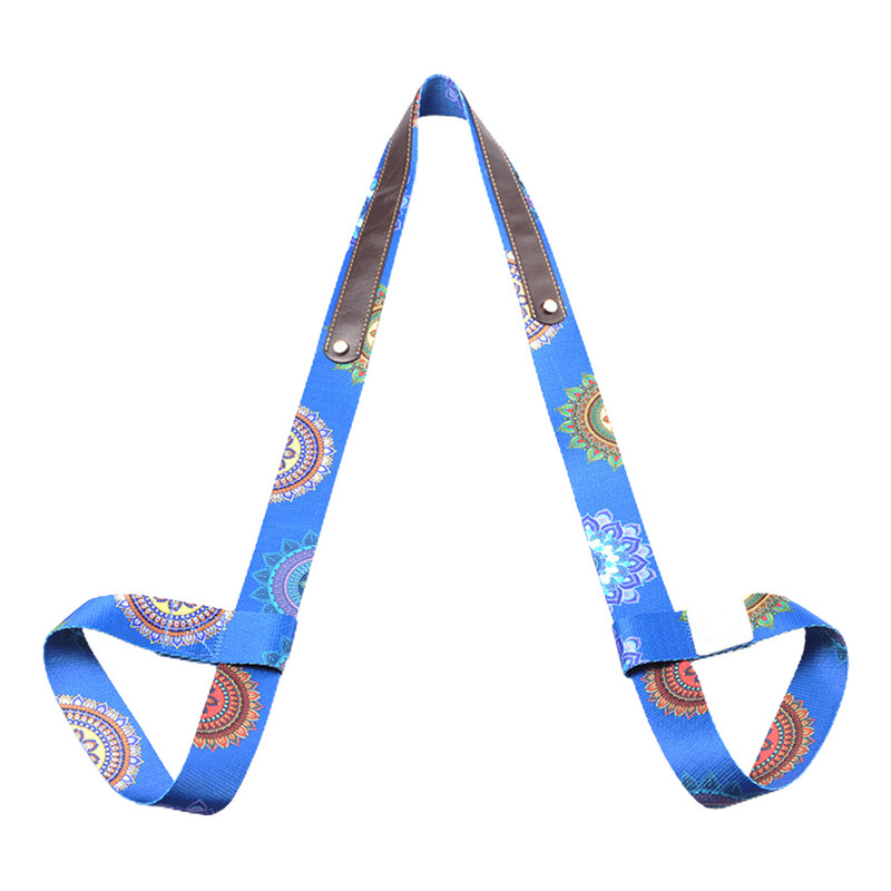 Sport Vastupidav rihm Pilates Fitness Jõusaal Õlg Jooga Mati rihm Treeningrakmed Reguleeritavad aasad Trükitud kandetropid