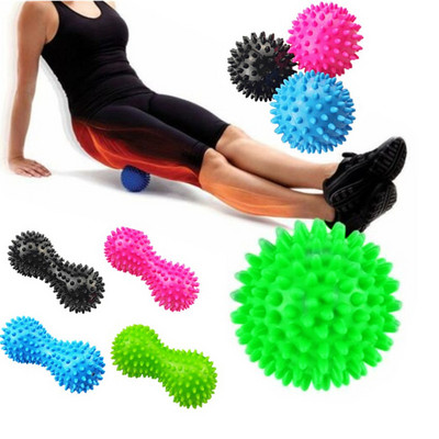 PVC Spiky Massage Ball Trigger Point Sport Fitness Hand Foot Pain Relief Plantar Fasciitis Reliever Exercise Balls Fitness Ball