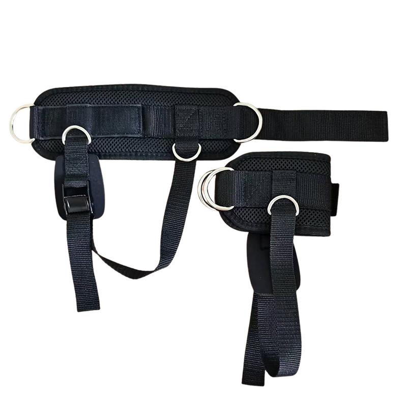 Pahkluu rihmad treenimiseks 2 tk/komplekt Reguleeritav kaabel tagasilöögi pahkluu rihmad, polsterdatud pahkluu mansetid tuharalihaste ja jalgade treenimiseks.