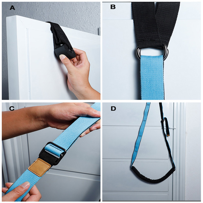 Reguleeritav joogatantsu venitusrihm D-rõnga rihm Pehme alumine vöökoha trenažöör Jalg One Word Hobune Paindlikkus Füüsiline Vastupanu Köis