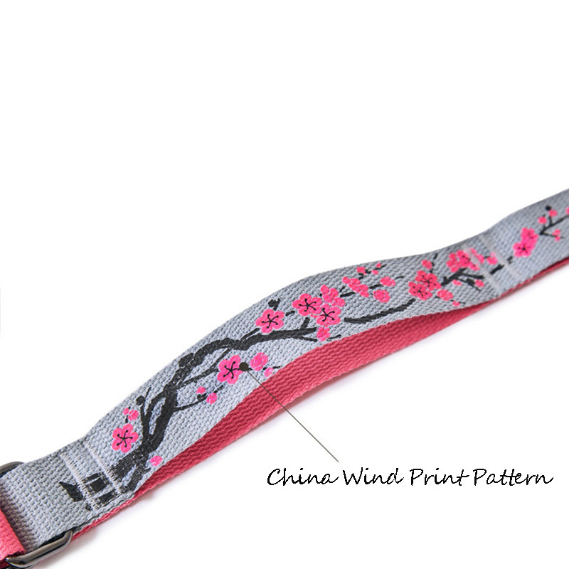 Curea extensibilă pentru yoga de calitate, stil chinezesc, imprimare culoare, antrenament, talie, picior, curele de extensie pentru yoga, frânghie cu lanț cu margarete, auxiliară de fitness ideală