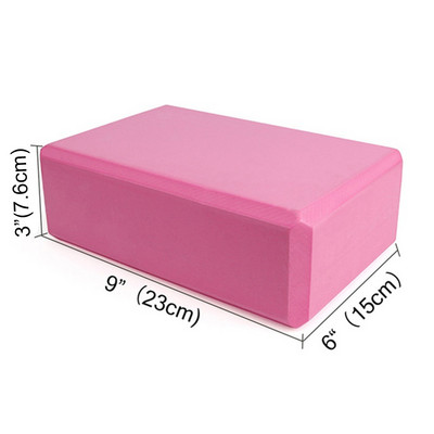 Нова мода EVA Yoga Block Brick Training Упражнение Фитнес Спортен инструмент Неплъзгаща се Йога Възглавница Кубове За Йога Разтягане на тялото
