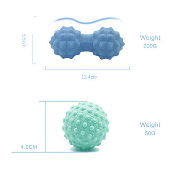 TPR Fascia Roller Jooga Maapähklimassaaž Pall Selg Jalad Jalalihaste lõdvestamine Pilatese treeningvarustus Avaleht Naised Mehe teraapia