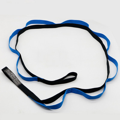 2M Yoga Stretch Strap Въже за дърпане Мултифункционален йога каишка Колан Въже Въздушен йога хамак Аксесоар за пилатес Гумени ленти за фитнес