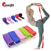 Joogarihm, mitmevärviline D-rõngas joogarihm Fitness Treening Jõusaal Köis Figuur Vöökoht Jala Vastupidavus Treeningrihmad Venitus Pilates