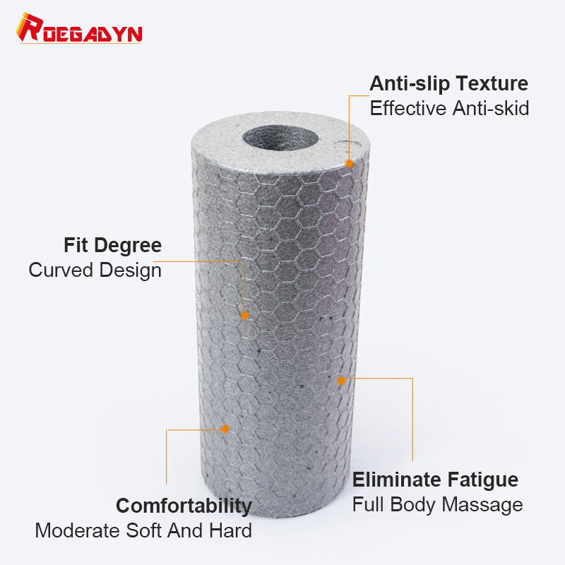 ROEGADYN 33Cm Rolă de masaj pentru yoga Rolă de fitness goală Coloană de yoga Baston de masaj Bloc de yoga Masaj muscular Echipament de gimnastică de yoga