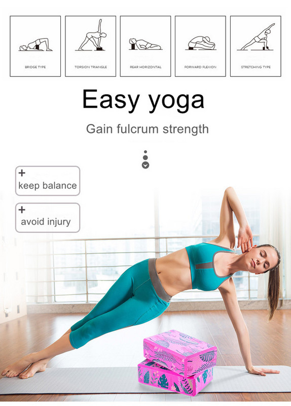 EVA jõusaali vahtplokid klotsid Treening Treening Fitnessi Komplekt Jooga Venitus Keha Vormiv Polster Padi padi Jooga klotsid
