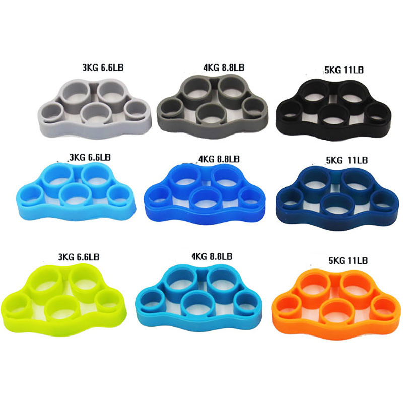 Käe haarats Silikoonist sõrmelaiendi harjutus Käe käepide Randmejõu treener Sõrm Treening Vastupanupaelad Fitness