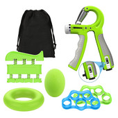 Käehaardetugevdaja randmetreening Reguleeritav küünarvarre rõnga käepideme komplekt Käepide Sõrmekandur treeningtreener massaažipall