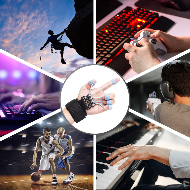 Jõutreening Sõrmehaare Jõutreening Käsijooga Vastupanupael Sõrme paindumine ja pikendamine Treener Sõrmehaare