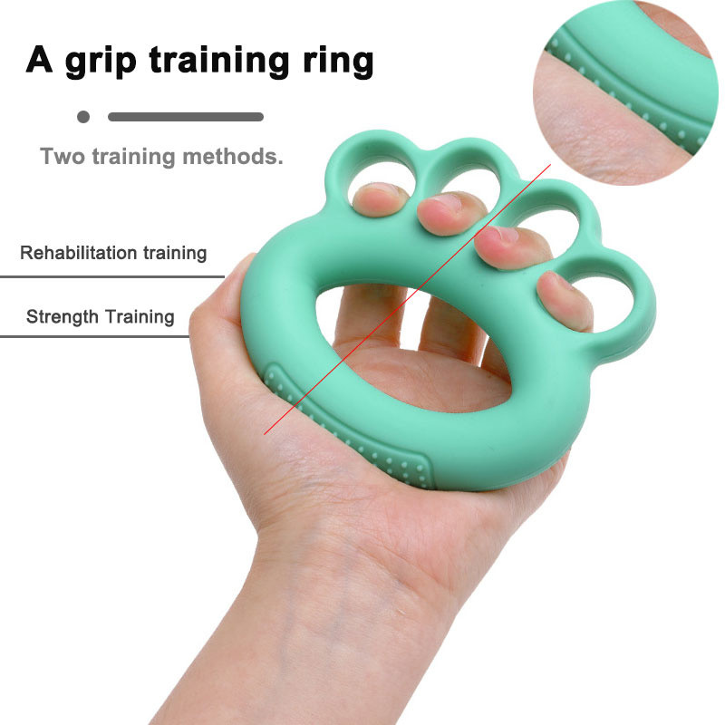 Rokas satveres stiprinātājs pirkstu vingrotājs Silikona satvērējs spēka trenažieris pirkstu nestuves un roktura rokas vingrošanas gredzens