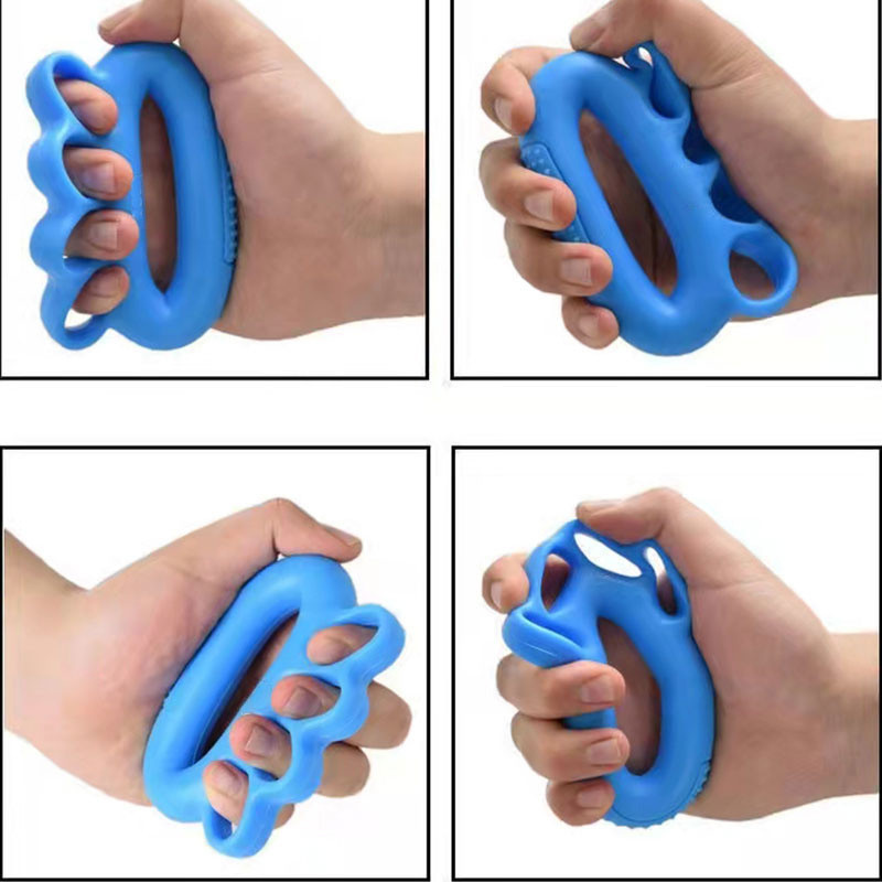 Rokas satveres stiprinātājs pirkstu vingrotājs Silikona satvērējs spēka trenažieris pirkstu nestuves un roktura rokas vingrošanas gredzens