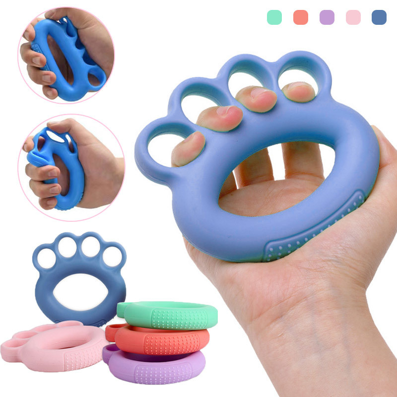 Rokas satveres stiprinātājs pirkstu vingrotājs Silikona satvērējs spēka trenažieris pirkstu nestuves un roktura rokas vingrošanas gredzens