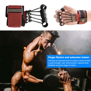 20-75 Pound Finger Gripper Wrist Strength Trainer Finger Hand Gripper Trainer Finger Flexion Extension Training Force Grip Band