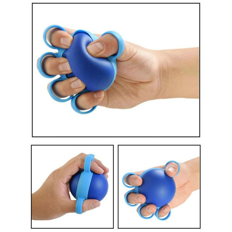 Kaasaskantav Finger Grip Ball Finger Expander Five Fingers Massaaž Taastusravi Treening Sõrmejõu Taastav Treener