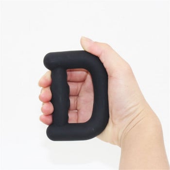 Silica Gel Hand Trainer Grip Portable Hand Grip Gripping D Shape Ring Carpal Expander Strength Trainer Stress Ring