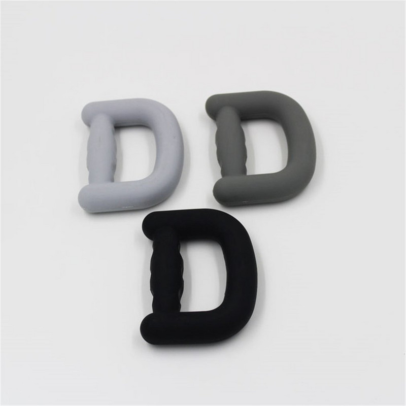 Grip de antrenament de mână cu gel de silice Grip portabil de prindere Inel în formă de D Extensor carpian Inel de stres pentru antrenament de forță