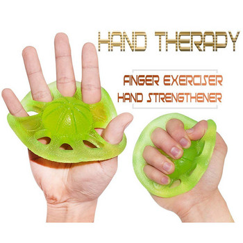 Finger Grip Strength Hand Exerciser Rehabilitation Bands Resistense Silicone Training Therapy for Guitar Players Αναρρίχηση