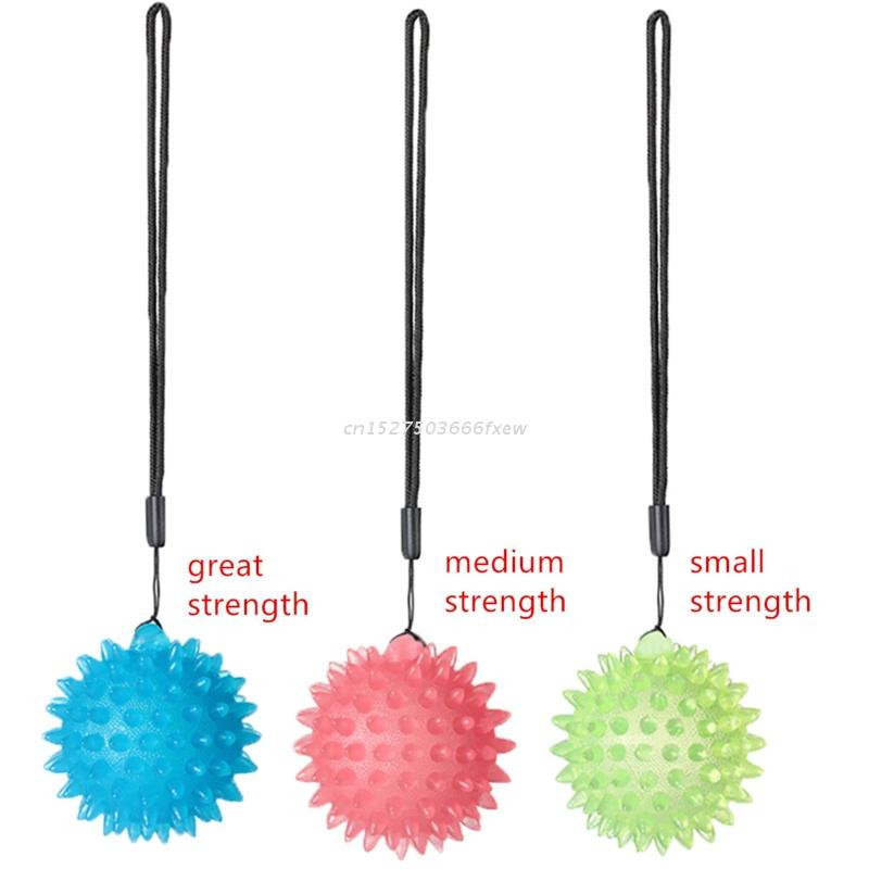 Ümmarguse sõrmega käepidemega massaažipall Reguleeritav käepideme treenimiskäepide käepideme käepideme laiendaja massaažipall