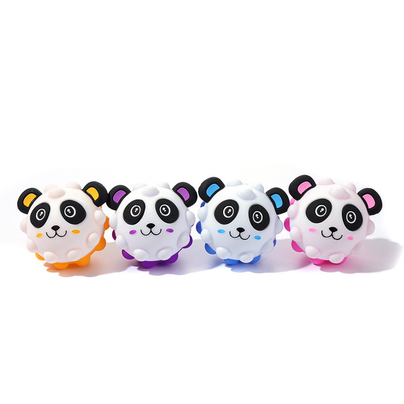 Pop Fidget Ball 3D Squeeze Pops Ball Fidgets Survevastane mänguasi Stress Balls Peo soodustused, panda dekompressioonpalli haardepall