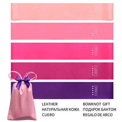 Fitneso elastinės varžos juostos Namų treniruotės jogos sporto pasipriešinimo juostos Tempimo Pilateso Crossfit treniruotės treniruoklių salės įranga