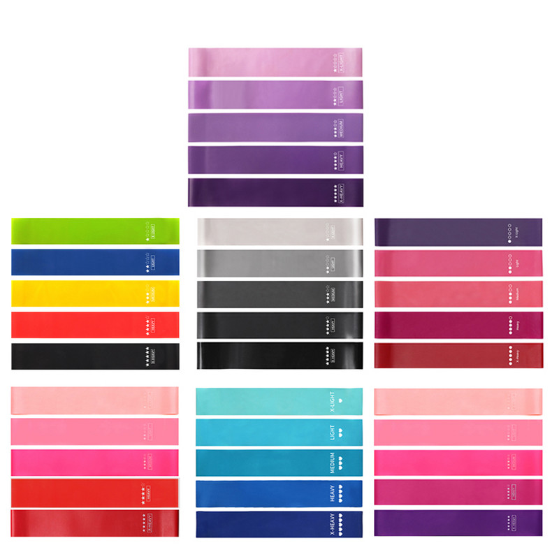 Fitneso elastinės varžos juostos Namų treniruotės jogos sporto pasipriešinimo juostos Tempimo Pilateso Crossfit treniruotės treniruoklių salės įranga