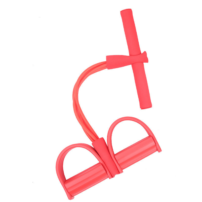 4 atsparios elastinės traukimo virvės treniruoklio irkluotojo pilvo pasipriešinimo juosta namų treniruoklių salė, sporto treniruočių elastinės juostos, skirtos kūno rengybos įrangai